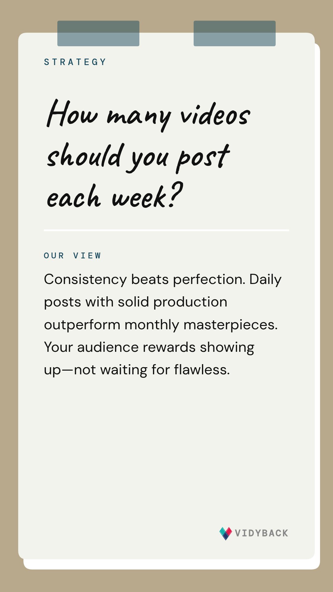 How many videos should your store post per week? Angle: We think showing up daily with decent video beats a mo — How many videos should you actually post? 🎥 Here's our take:…