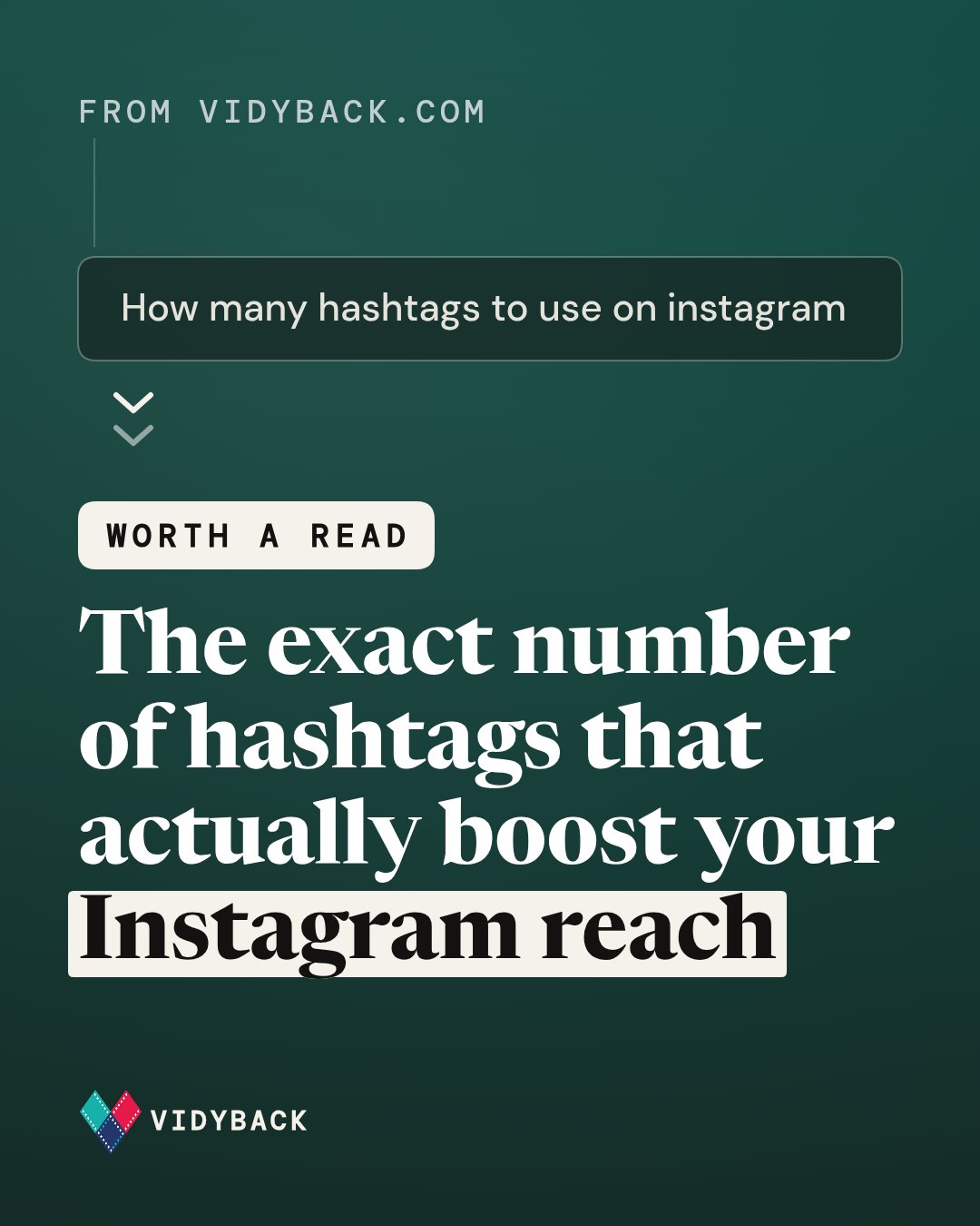 How many hashtags to use on instagram — The exact number of hashtags that actually boost your Instagram reach https://vidyback.com/blog/how-many-hashtags-to-use-on-instagram