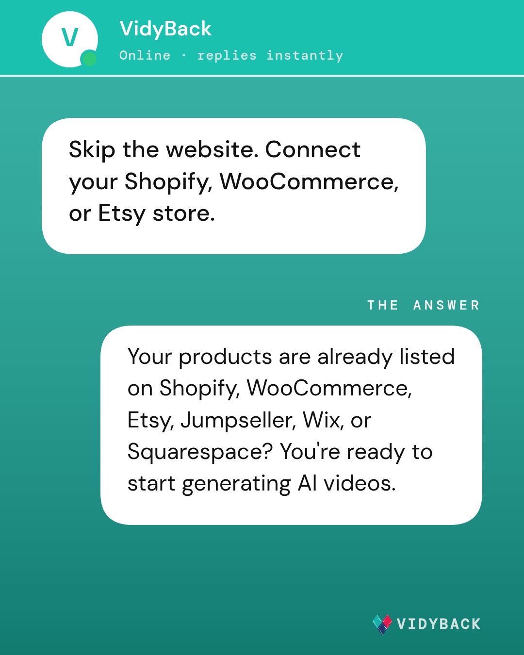 I don't have a website yet, can I still use it? Angle: answer this real customer question for shopify stores o — Already selling on Shopify, WooCommerce, Etsy, or Jumpseller? You…